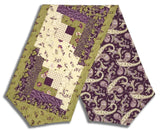 Moda Pre-Cut Log Cabin Table Runner Kit - Collections For A Cause: Essence - Plum