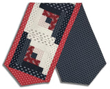 Moda Pre-Cut Log Cabin Table Runner Kit - American Gatherings III