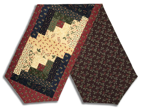 Moda Kansas Troubles Moda Pre-cut Log Cabin Table Runner Kit - Flannel Season - Indigo