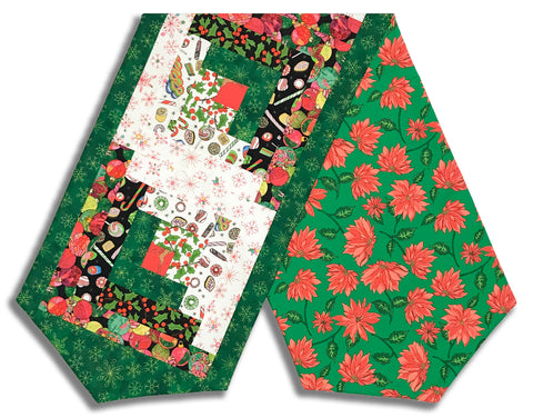 Matt's Windham Pre-Cut Log Cabin Table Runner Kit - Jolly Collage