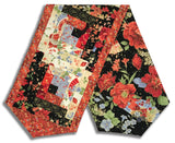 Matt's Timeless Treasures Pre-Cut Log Cabin Table Runner Kit - Imperial Bloom