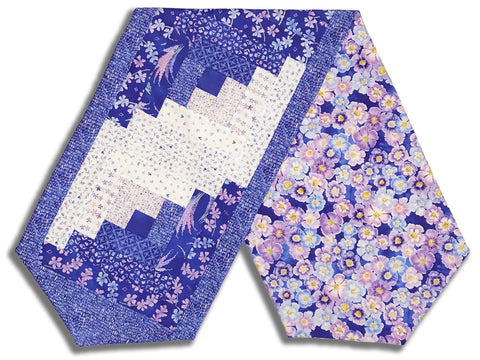 Moda Moda Pre-cut Log Cabin Table Runner Kit - Delphinium