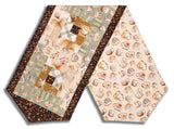 Matt's Riley Blake Pre-Cut Log Cabin Table Runner Kit - Coffee Time
