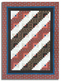 Moda Pre-cut 12 Block Log Cabin Quilt Kit - Miss Mollie - Red