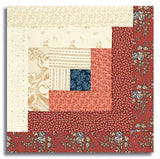 Moda Pre-cut 12 Block Log Cabin Quilt Kit - Miss Mollie - Red