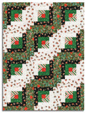Windham Pre-Cut 12 Block Log Cabin Quilt Kit - Meowy Christmas