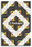 Andover Pre-Cut 12 Block Log Cabin Quilt Kit - Color Wheel