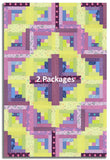 Free Spirit Pre-cut 12 Block Log Cabin Quilt Kit - Tula's True Colors
