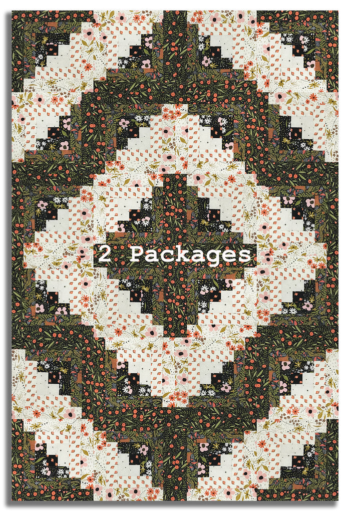 Moda Pre-cut 12 Block Log Cabin Quilt Kit - Night Owl – Jordan Fabrics