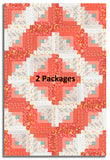 Moda Pre-cut 12 Block Log Cabin Quilt Kit - Delightfully Yours