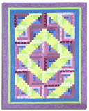Free Spirit Pre-cut 12 Block Log Cabin Quilt Kit - Tula's True Colors