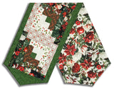 Matt's In The Beginning Pre-Cut Log Cabin Table Runner Kit - Winter Enchantment - Green