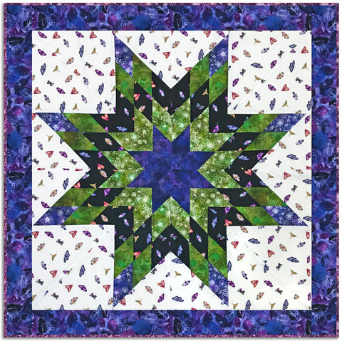 Clothworks Digital Lone Star Pre-Cut Wall Hanging Kit - Midnight Dreams