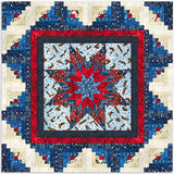 Northcott Lone Star Wall Hanging Kit - Includes Pre-Cut Strips - Stars & Stripes 12