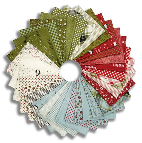 Moda Pre-Cut 32 Piece Fat Quarter Bundle - Chilly