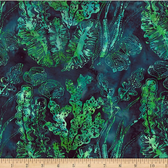 Hoffman McKenna Ryan Jelly Fish Batiks MR41 31 Emerald By The Yard