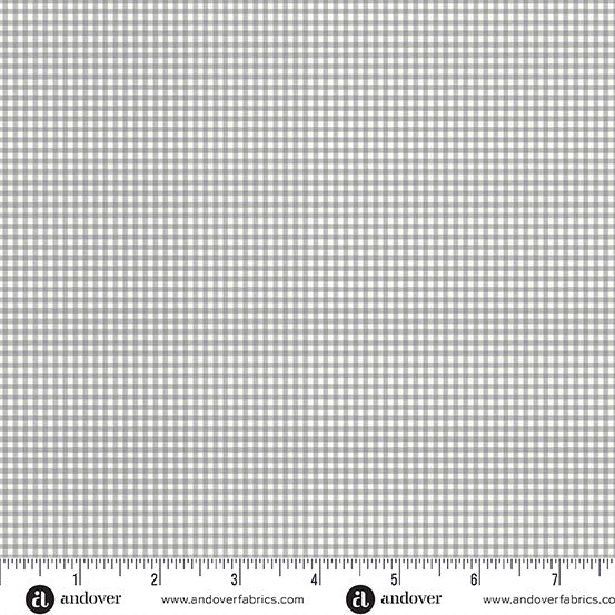 Andover/Makower Little Ones MU188 S Grey Gingham By The Yard
