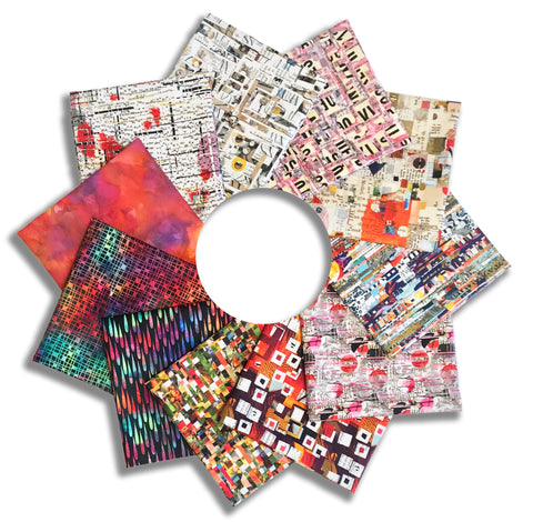 Matt's Blank Quilting Digital Pre-Cut 11 Piece Fat Quarter Bundle - Spread The Word