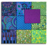 Matt's Pre-Cut Kaffe Fassett 10 Piece Fat Quarter Bundle - Peacock
