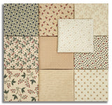 Matt's Pre-Cut Moda Kansas Troubles 10 Piece Fat Quarter Bundle - Flannel Season - Tan