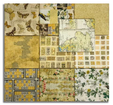 Matt's Free Spirit Pre-Cut 10 Piece Fat Quarter Bundle - Palette - Yellow