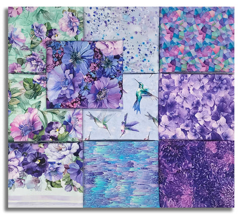 Matt's Timeless Treasures Pre-Cut 10 Piece Fat Quarter Bundle - Garden Delight