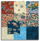 Matt's Northcott Pre-Cut 10 Piece Fat Quarter Bundle - Historic Route 66