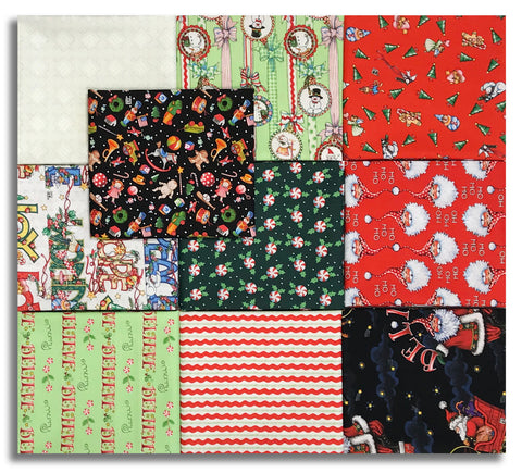Matt's Free Spirit Pre-Cut 10 Piece Fat Quarter Bundle - So Much Joy!