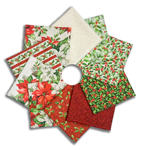 Matt's Northcott Digital Pre-Cut 10 Piece Fat Quarter Bundle - Holiday Joy