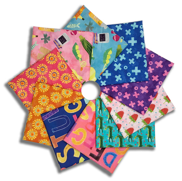 Matt's In The Beginning Pre-Cut 10 Piece Fat Quarter Bundle - ABC's Of Color