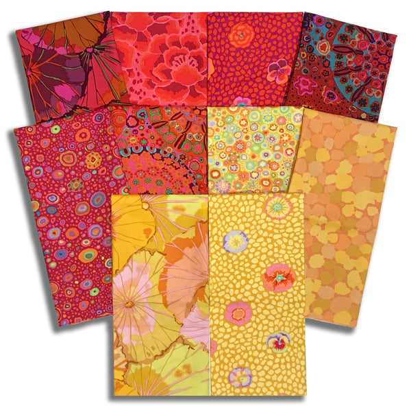Matt's Pre-Cut Kaffe Fassett 10 Piece Half Yard Bundle - Bougainvillea