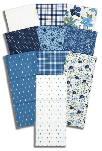 Matt's Moda Pre-Cut 10 Piece Half Yard Bundle - Blueprint #1