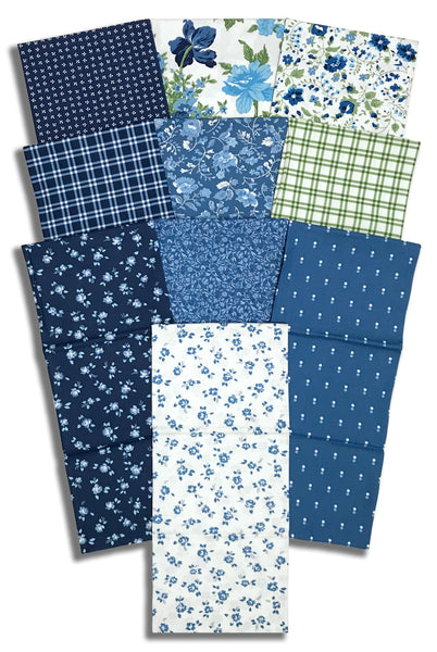 Matt's Moda Pre-Cut 10 Piece Half Yard Bundle - Blueprint #3
