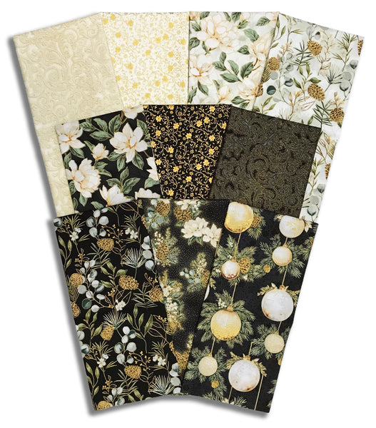 Matt's Pre-Cut Hoffman Metallic 10 Piece Half Yard Bundle - Ornament Grove