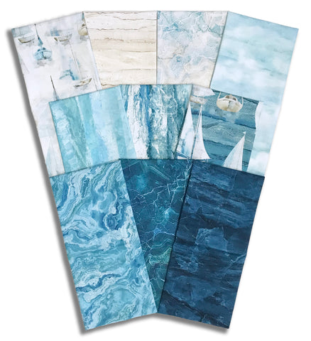Matt's Northcott Pre-Cut 10 Piece Half Yard Bundle - Smooth Sailing
