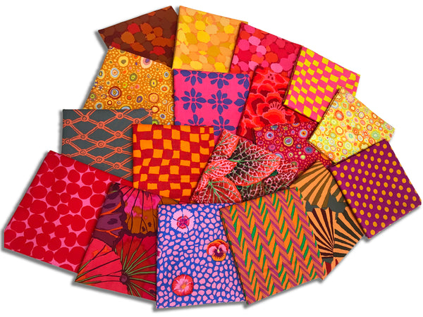 Matt's Pre-Cut Kaffe Fassett 10 Piece FAT QUARTER Bundle - MYSTERY - Hot