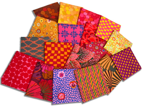 Matt's Pre-Cut Kaffe Fassett 10 Piece FAT QUARTER Bundle - MYSTERY - Hot