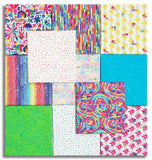 Matt's P&B Textiles Pre-Cut 11 Piece Fat Quarter Bundle - Color Crush