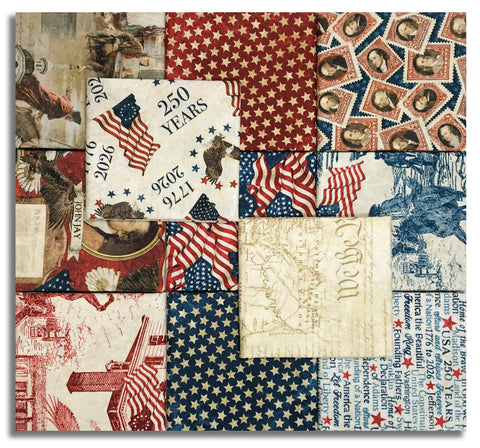 Matt's Northcott Pre-Cut 11 Piece Fat Quarter Bundle - Stonehenge America 250