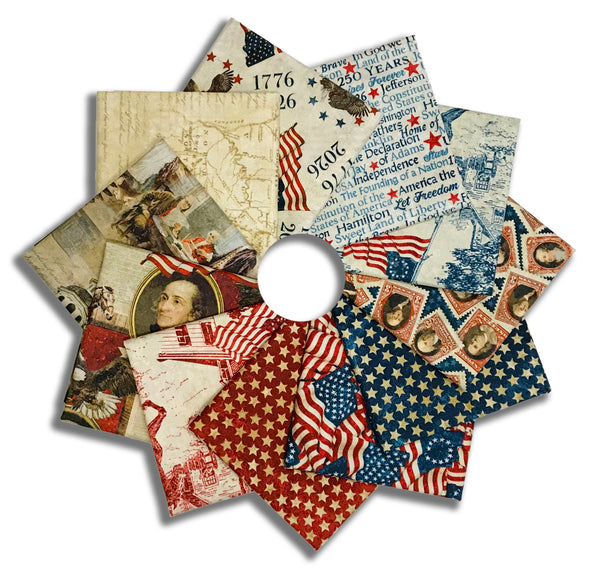 Matt's Northcott Pre-Cut 11 Piece Fat Quarter Bundle - Stonehenge America 250