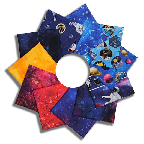 Matt's Northcott Pre-Cut 11 Piece Fat Quarter Bundle - Space Odyssey