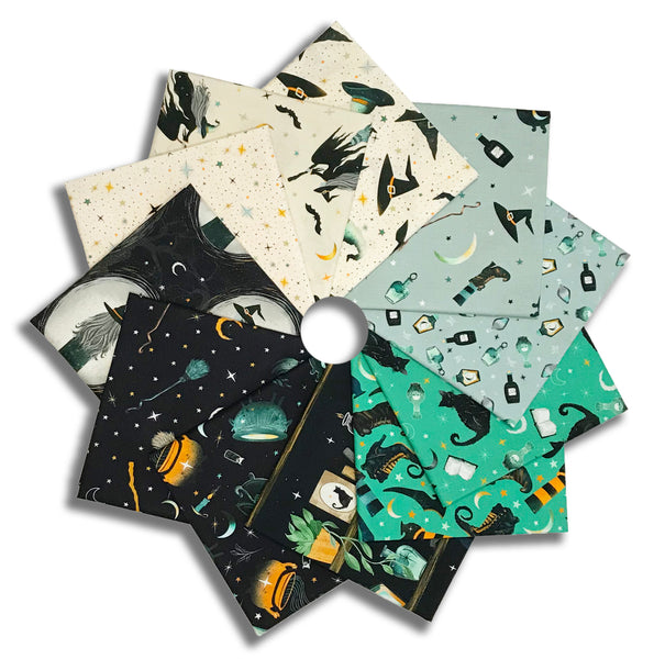 Matt's Blank Quilting Pre-Cut 11 Piece Fat Quarter Bundle - Witchy Wicked