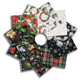 Matt's Blank Quilting Pre-Cut 11 Piece Fat Quarter Bundle - Be Merry & Shine Bright