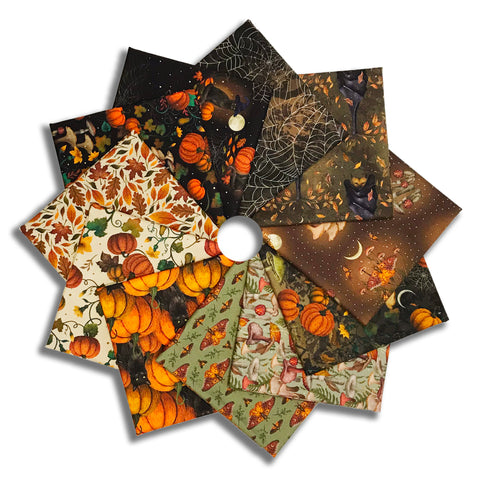 Matt's Blank Quilting Pre-Cut 11 Piece Fat Quarter Bundle - Harvest Haunt