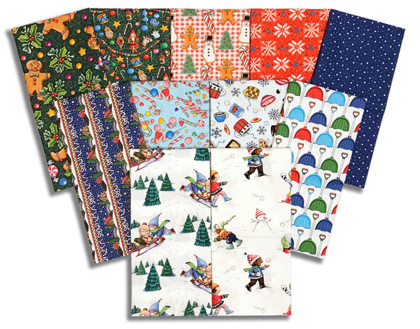 Matt's Pre-Cut 11 Piece Half Yard Bundle - Snow Day