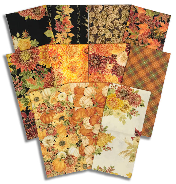 Matt's Timeless Treasures Pre-Cut 11 Piece Half Yard Bundle - Give Thanks