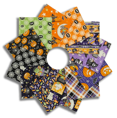 Matt's Pre-Cut Henry Glass & Co. 12 Piece Fat Quarter Bundle - Moonlight Mischief