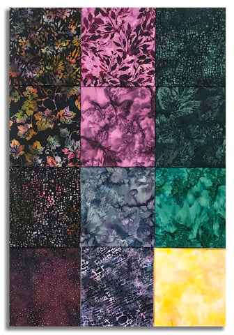 Matt's Pre-Cut Hoffman Batik 12 Piece Fat Quarter Bundle - Vineyard Harvest