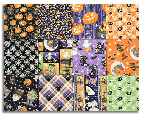Matt's Pre-Cut Henry Glass & Co. 12 Piece Fat Quarter Bundle - Moonlight Mischief