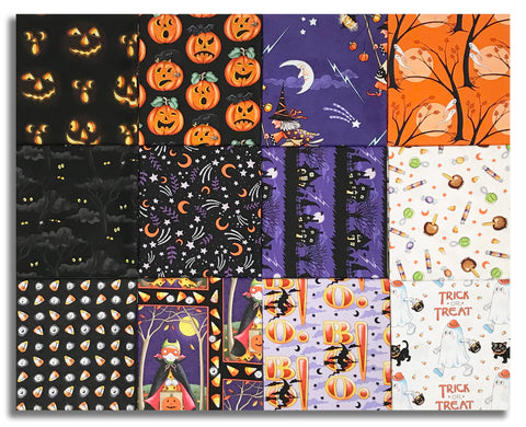 Matt's Pre-Cut 12 Piece Fat Quarter Bundle - Moonlit Mischief